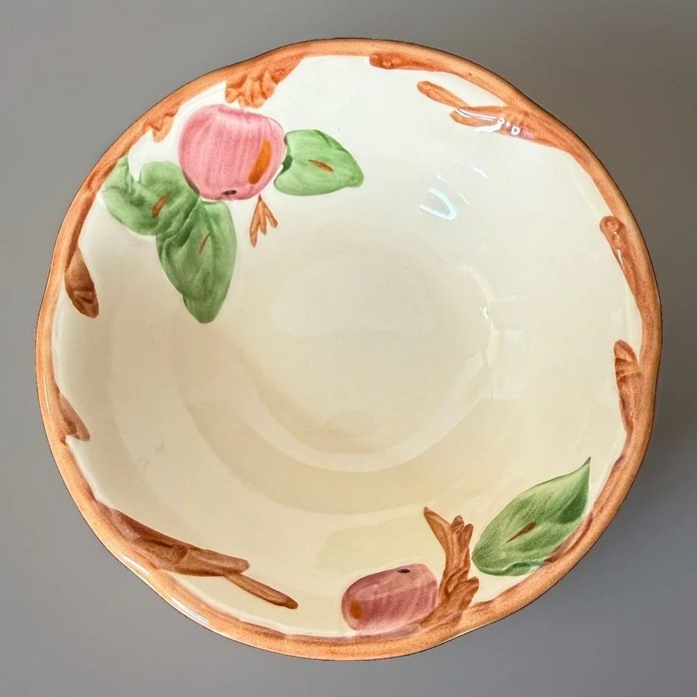 VTG Lot 2 Franciscan Apple Coupe Cereal Bowl Ceramic 5.75